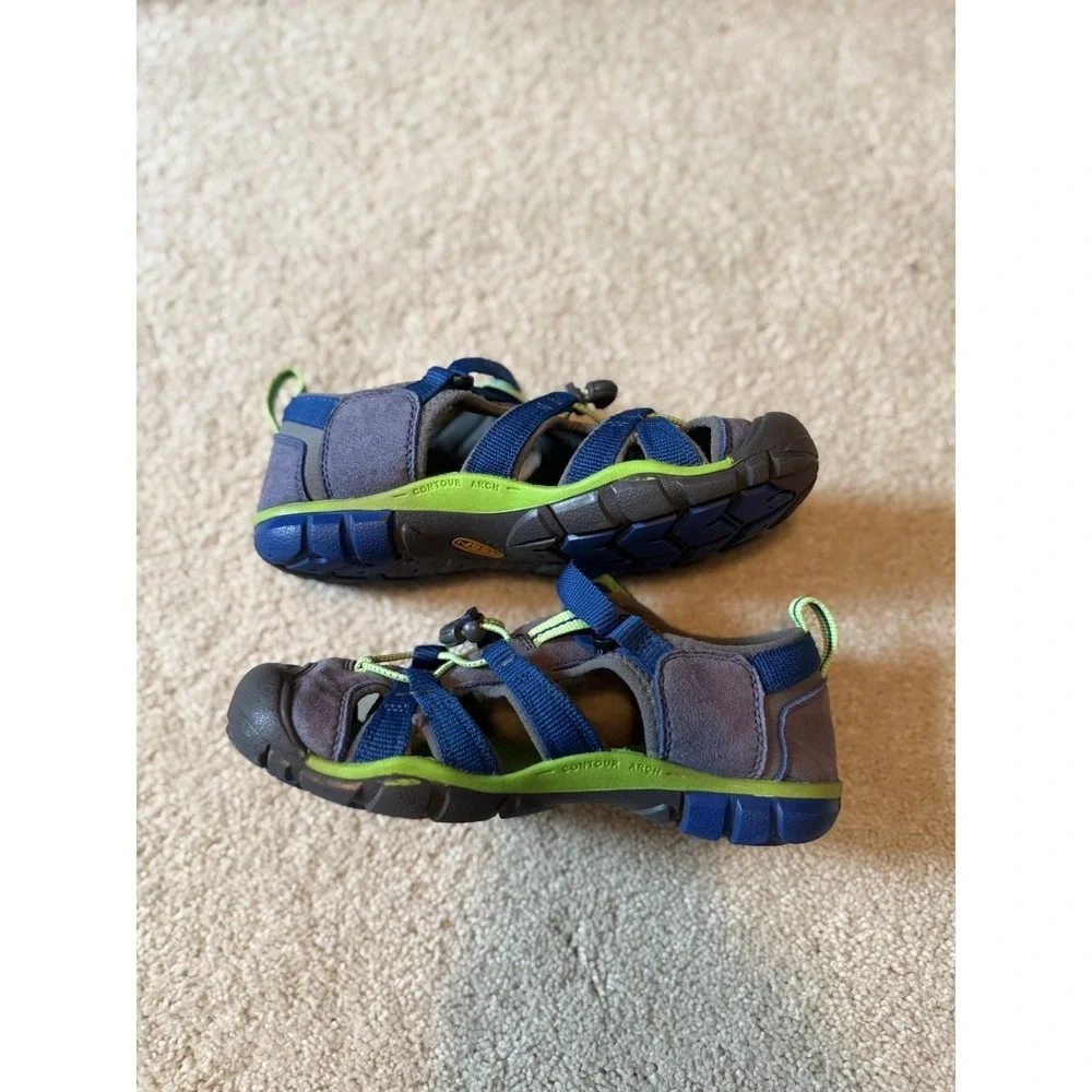 Keen Newport H2 Sandals Waterproof Sport‎ Shoes Blue Green Boys Big Kids Size 3